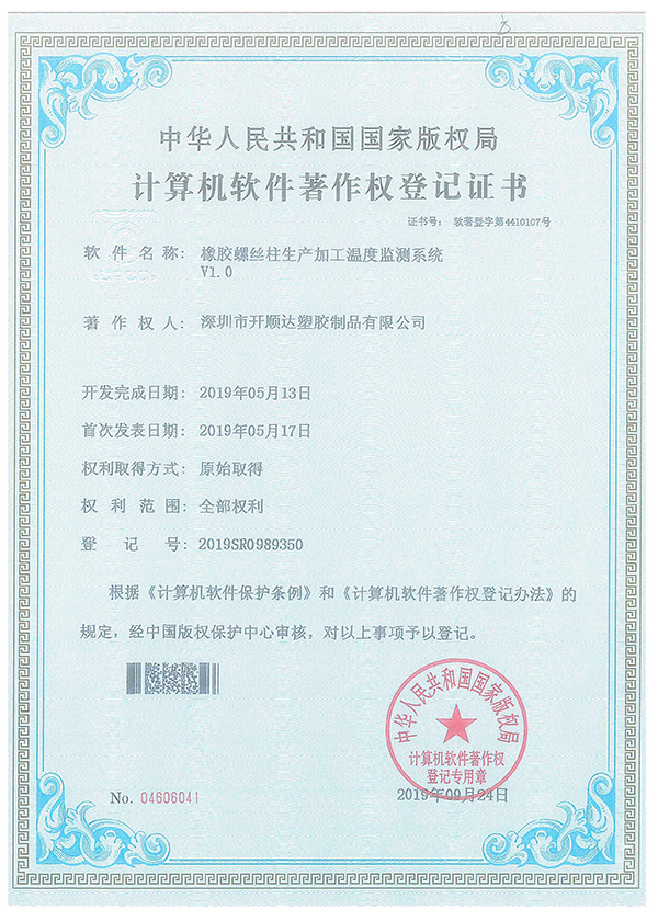 Certificate of honor